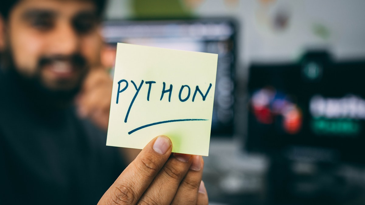Python programming on screen