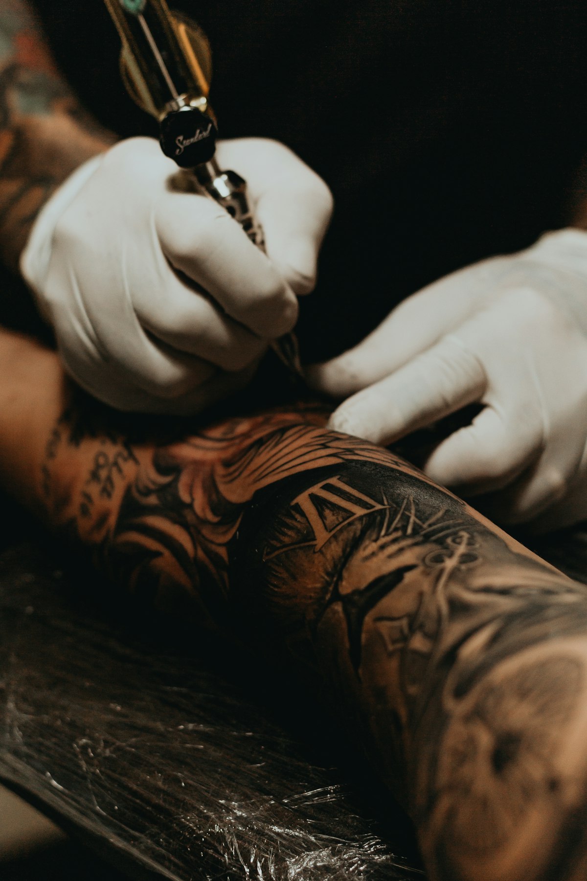 Handwriting script tattoo