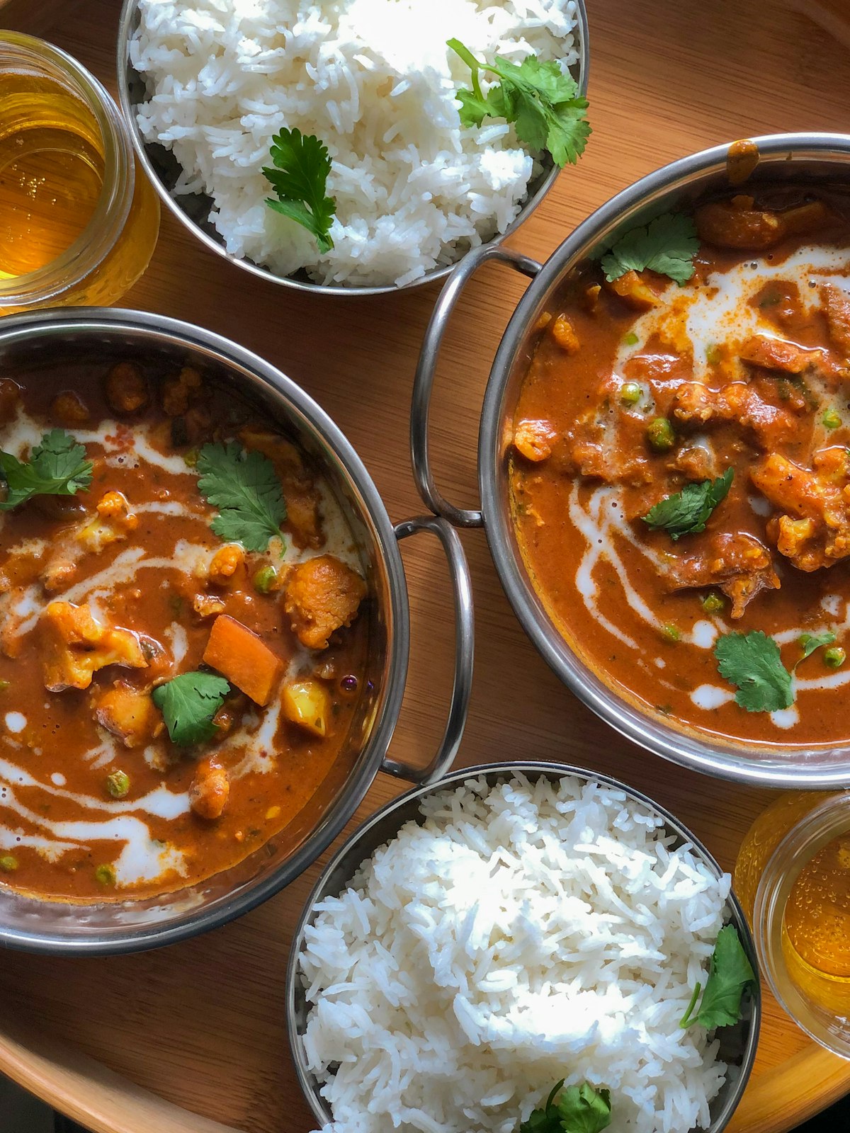 A curry spread from the Festival Feast menu