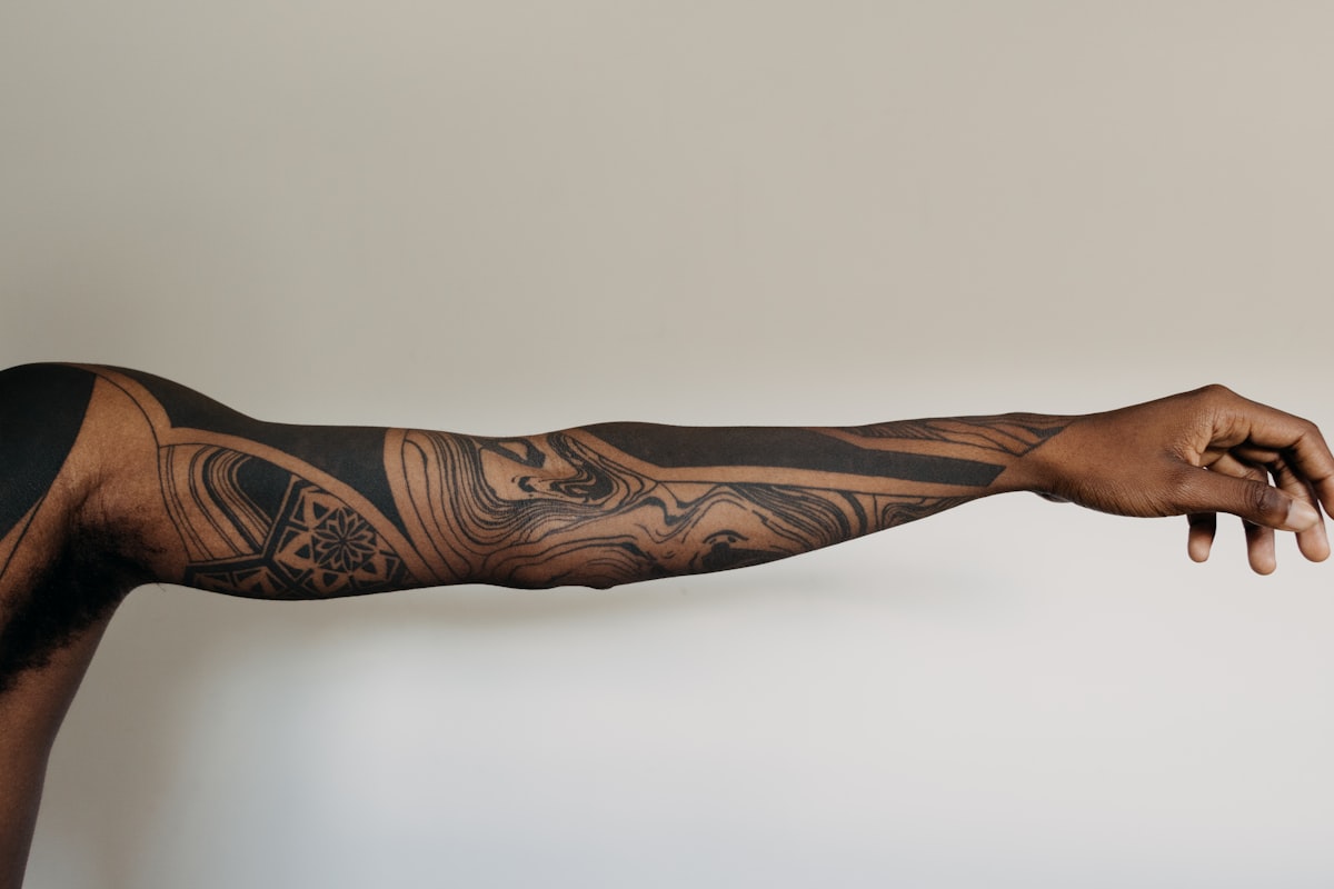 Black and grey rose