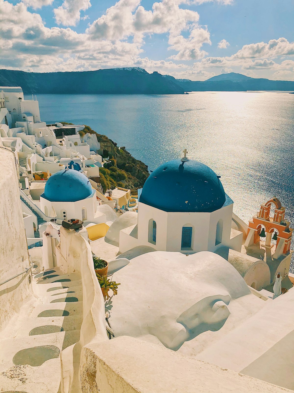 Caldera view over Oia in Santorini